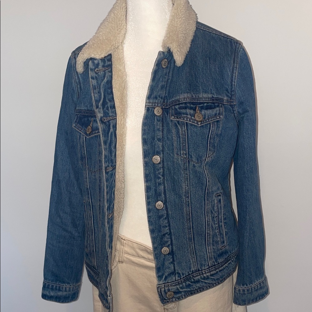 Old Navy Sherpa-Lined Denim Jacket